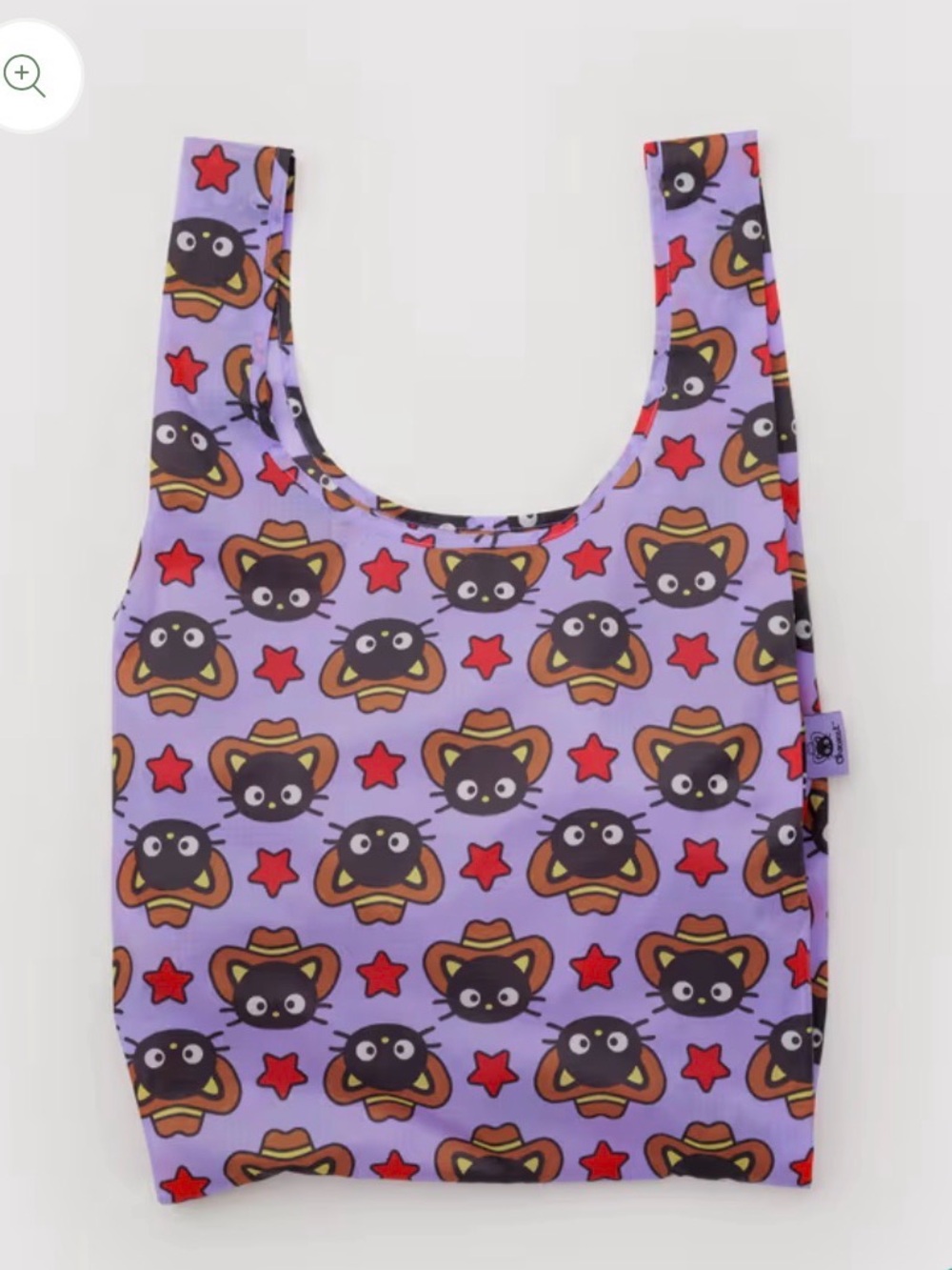 Baggu X Chococat western  Pattern Reusable Tote Bag
